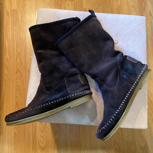 Barbo moccasin style brown boots size 10 - Picture 4 of 11